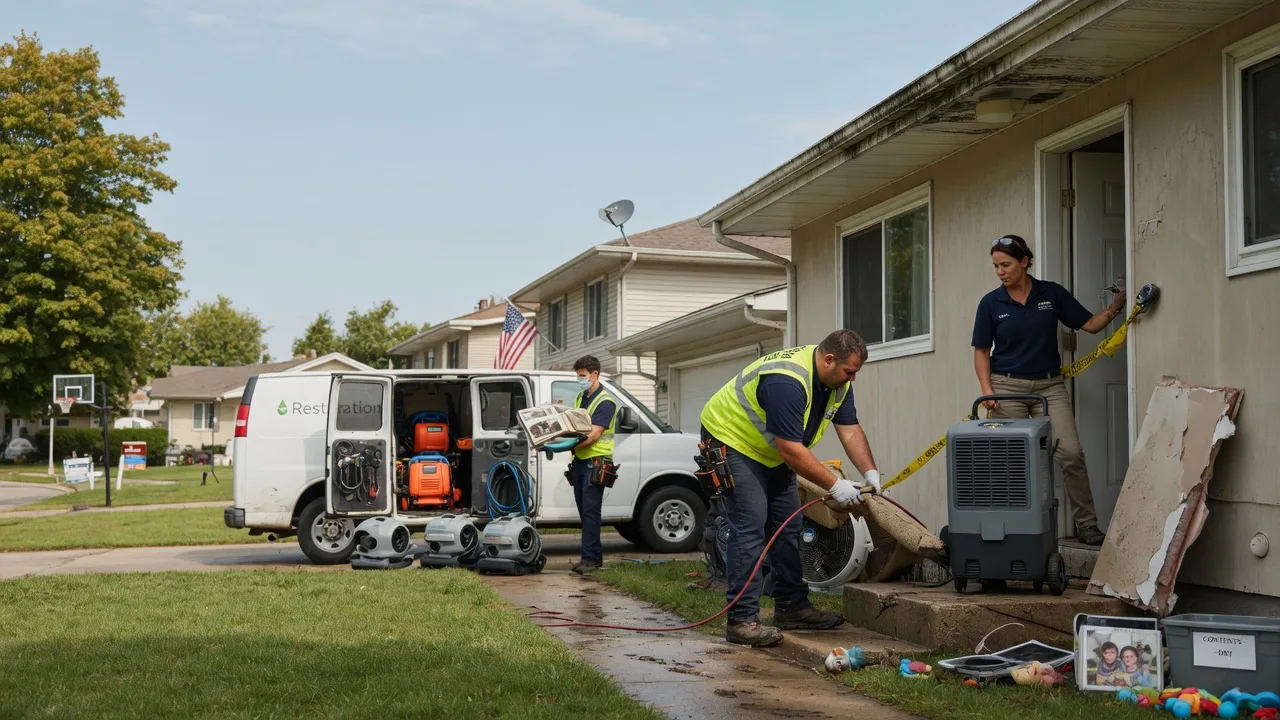 Water Damage Restoration in Tremont, IL near me